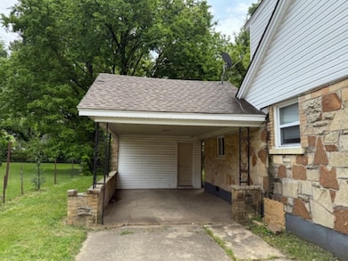 Driveway and a carport