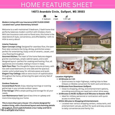 feature sheet anandale