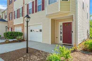 Property entrance featuring a garage