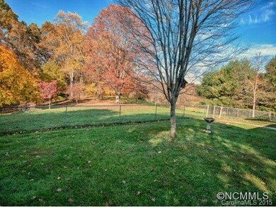 level fenced back yard