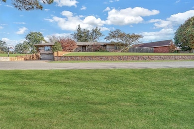 View of front facade with a chimney