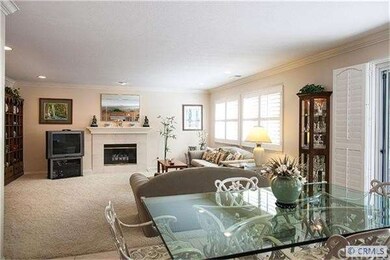 fireplace in family room has a gas log.