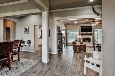 wood-look tile floors in entryway, kitchen and throughout common spaces.