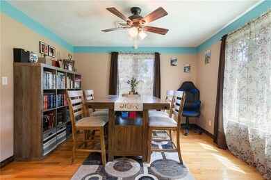 Dining room with hardwoods