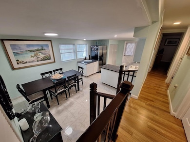 living dining from banister
