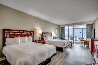 Bedroom with access to outside, light hardwood / w