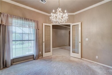 Front window in office overlook front porch.