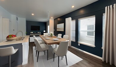 Staged open living area