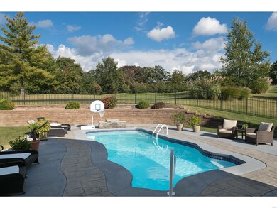 The heated salt water pool offers incredible views
