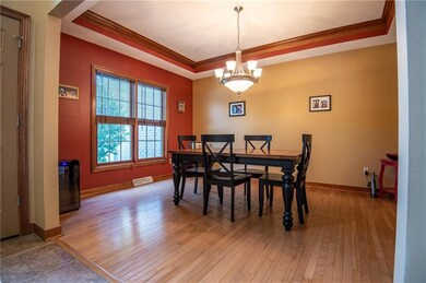 Spacious Dining Room Separate and easily accommodates a large crowd for any Entertaining.
