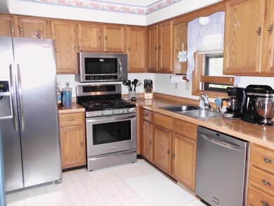 Stainless appliances in the kitchen