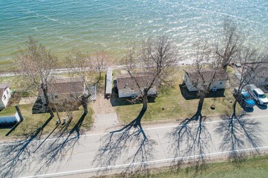 Aerial view of cabin