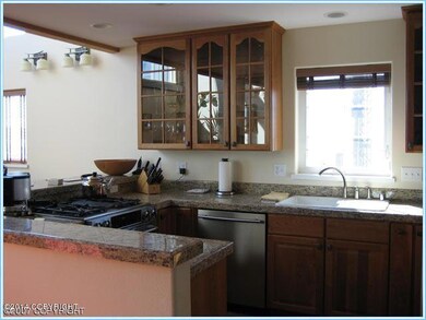 Kitchen in upper unit