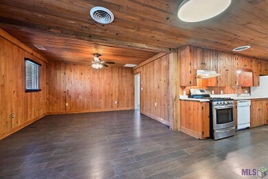 Real Cypress walls and ceiling