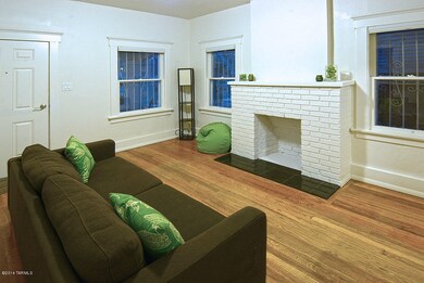 living room with hardwood floors