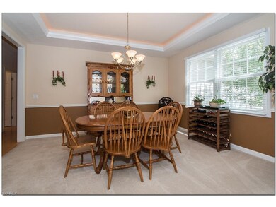 Formal dining room w/tray ceiling, rope lighting ,