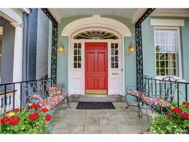 Welcoming front porch to sit and relax