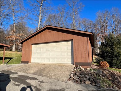 Detached large 2 stall garage.