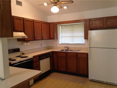 Kitchen. VIEW FROM DINING ROOM