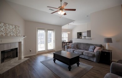 Great room is super spacious, has upgraded vinyl p
