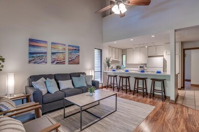 2BD/2BA Kitchen opens up into the living room.