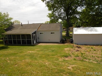 Back view of home