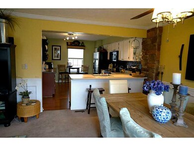Interior Space/Layout. With just a half wall separ