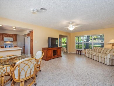 Living and dining room combination.