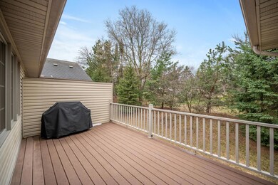 Back yard deck off of the sunroom.