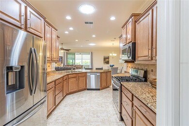 Kitchen with granite counters