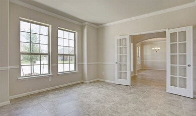 Private home office off foyer
