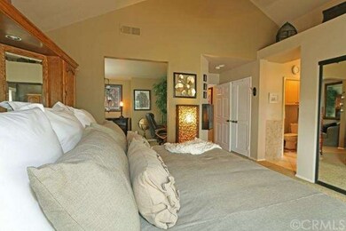 Master suite is spacious yet cozy, with a retreat that is currently being used as an office.