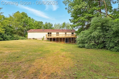 Backyard with walkout basement