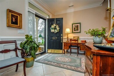 The gorgeous glass door provides an inviting welco