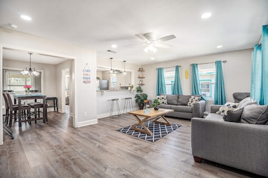 View facing the Living room and the Dining
