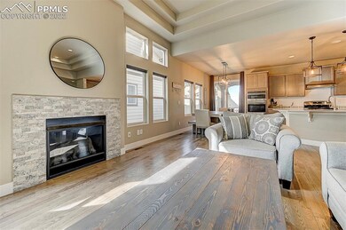 Cozy gas fireplace
