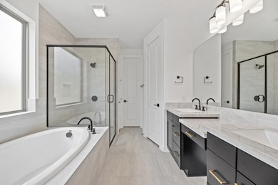 Owners bathroom suite.