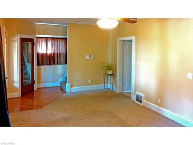 This reverse angle shows the entrance to the kitch