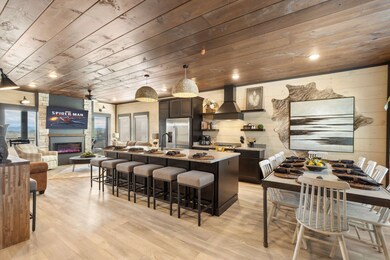 Interior of similar 5 bedroom cabin in community. 