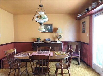 Dining room off of kitchen.