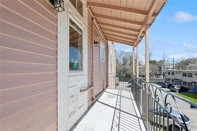 Private balcony for unit.