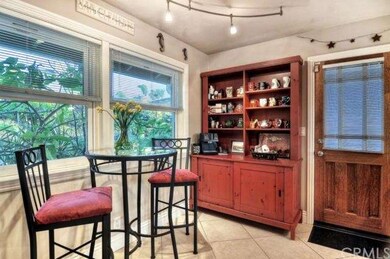 Kitchen breakfast nook enjoys the morning sunlight