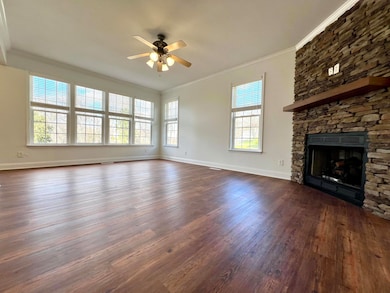 Living room with beautiful new floors