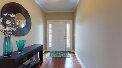 Greet your friends as they enter into your foyer with 5