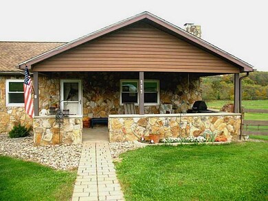 Exterior Front. Ground level, covered, front porch