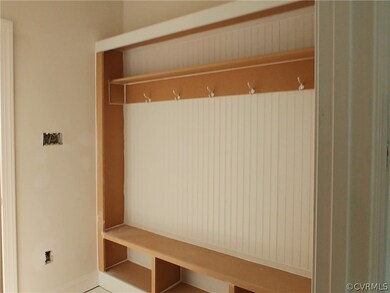 January 2: Drop zone in mud room is under way!