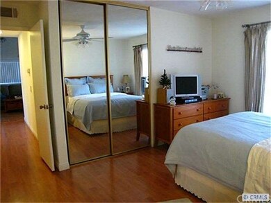 Spacious bedroom #1 with upgraded floor, mirrored 