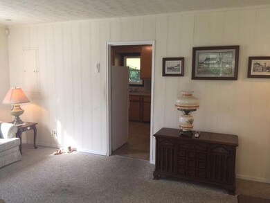 View of family room when entering the front door.