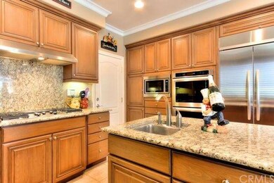 Kitchen with granite counters, double oven , stain