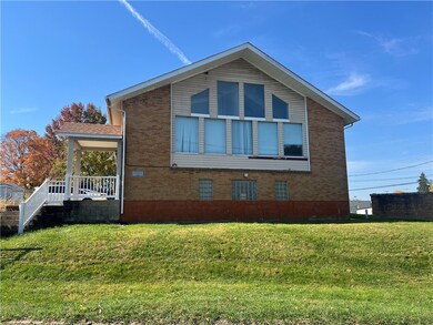 End view of building